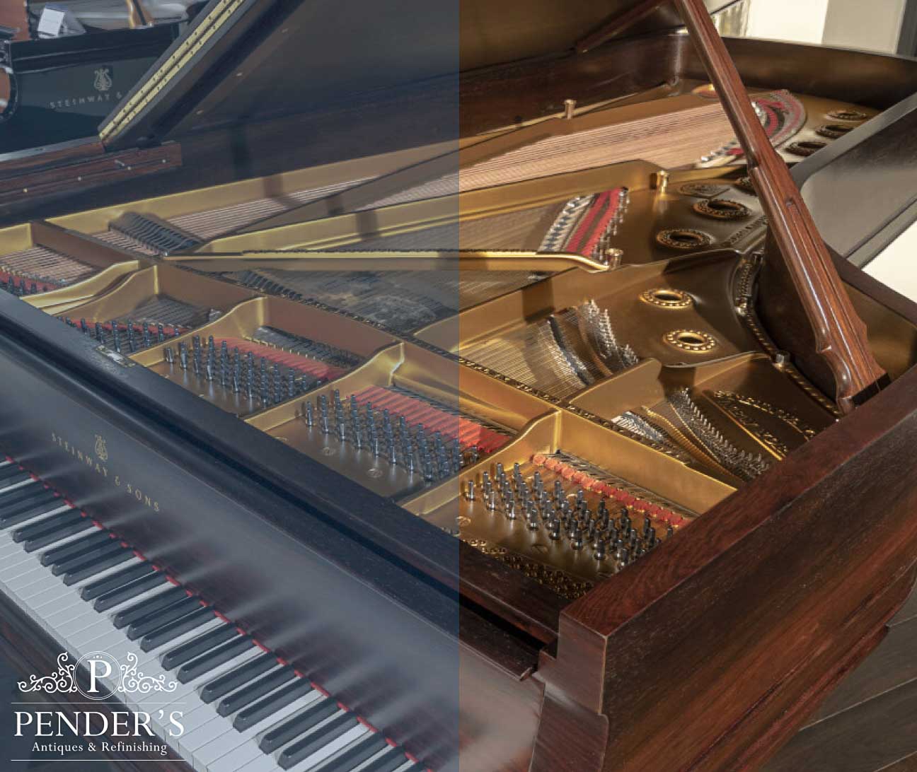 A steinway & sons grand piano